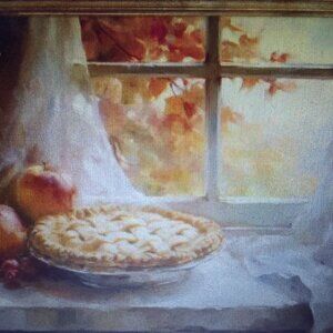 Luxury canvas oil abstract painting "Happy Thanksgiving" brand new